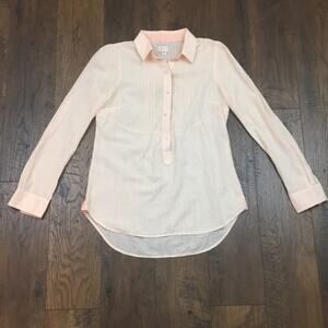Anthropologie Postmark Light Pink Popover Top
